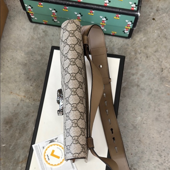 Gucci Dionysus Bumbag Waist Fanny Pack Bag EUC Entrupy Certified GG Monogram - Picture 6 of 16